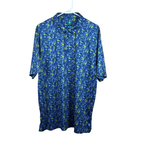 Pro Tour Other - Pro Tour Polo Shirt Mens XL COOLPLAY Golf Performance‎ Short Sleeve Tropical